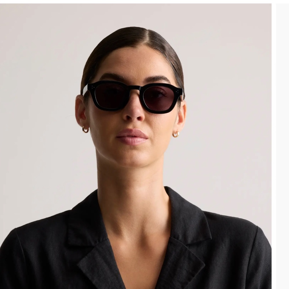 Quince Maldives Polarized Black Sunglasses